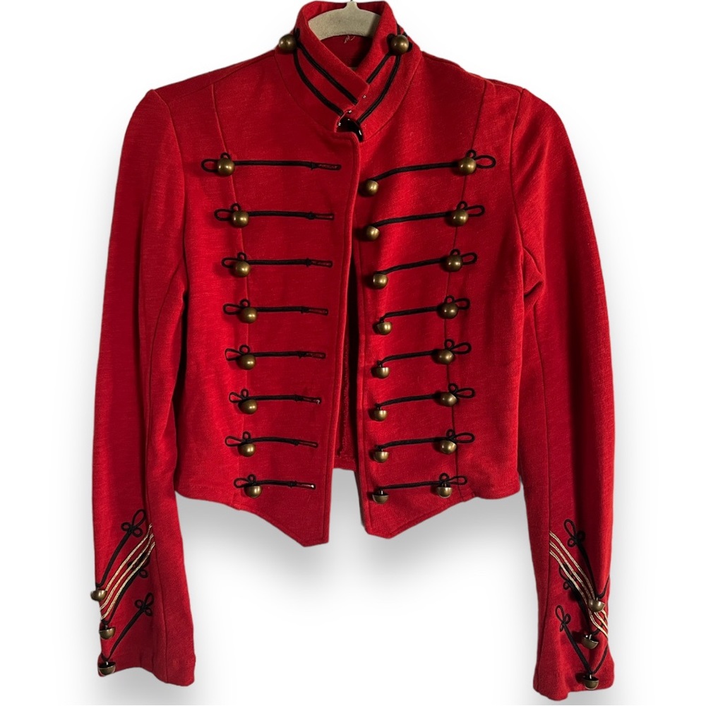 VTG Denim Supply Ralph Lauren Military Cropped Slim Band Jacket Size Small - Picture 4 of 10